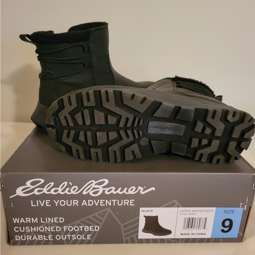Eddie Bauer Ladies Warm Lined Cushioned Footbed Siren Winter Boot